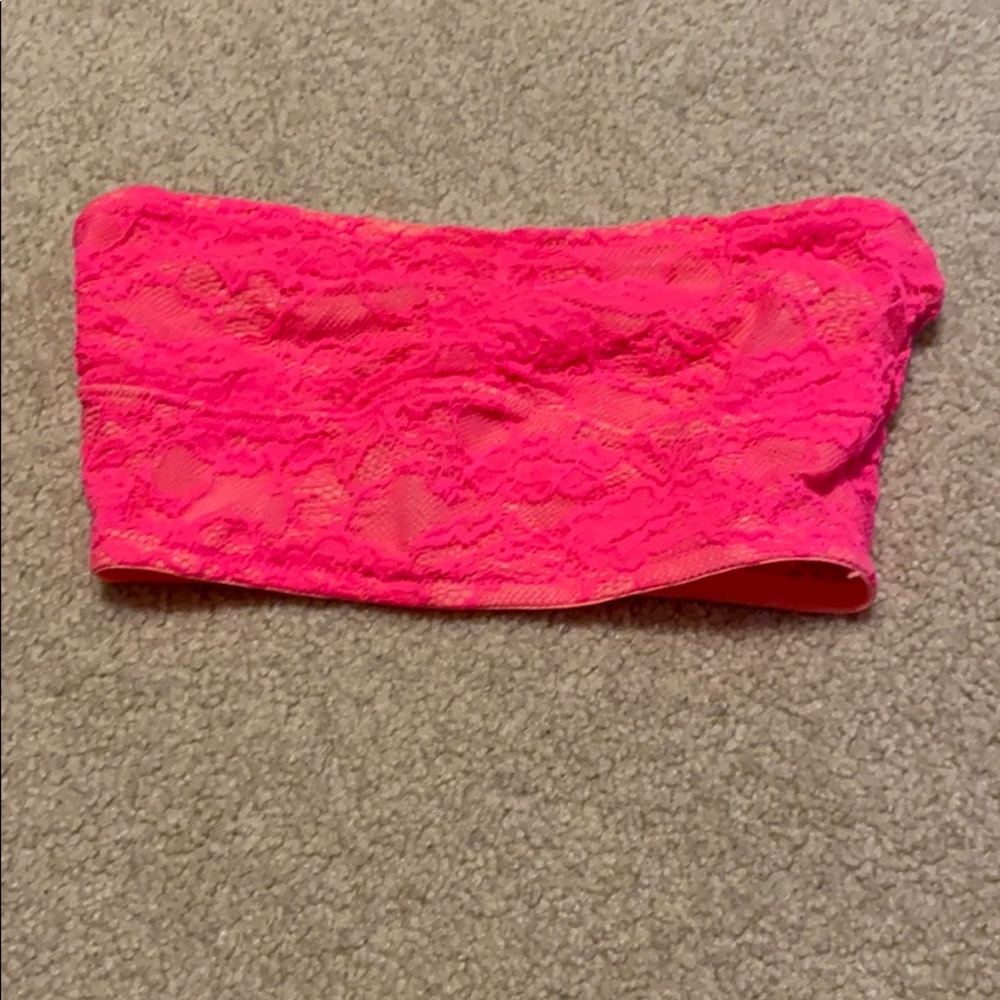 Lace tube top